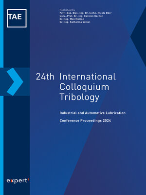 cover image of 24th International Colloquium Tribology